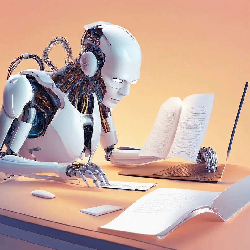 AI researching and writing. 